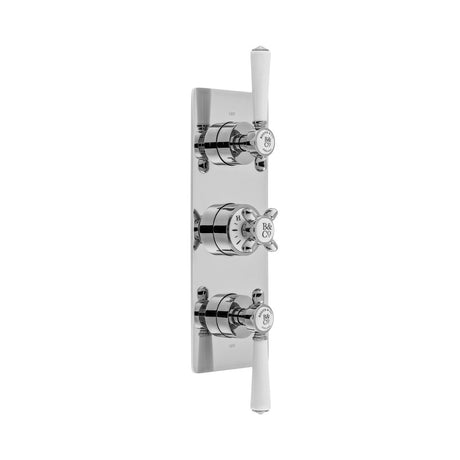 Vado Axbridge 3 Outlet Concealed Thermostatic Shower Valve with 3 Handle - Polished Chrome - BC-AXB-128/3-CP