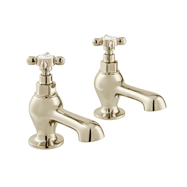 Vado Axbridge Cross Handles Bath Taps - Bright Nickel - BC - AXB - 136 - BN - TAP 'N' SHOWER