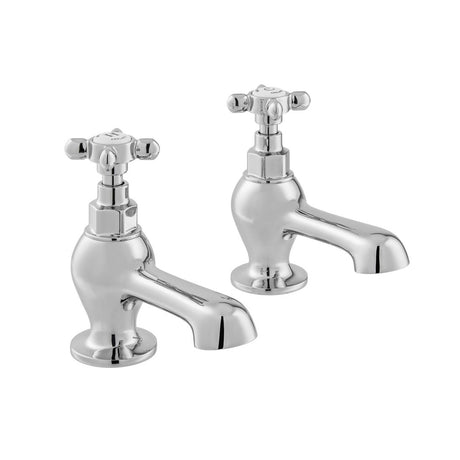 Vado Axbridge Cross Handles Bath Taps - Polished Chrome - BC - AXB - 136 - CP - TAP 'N' SHOWER
