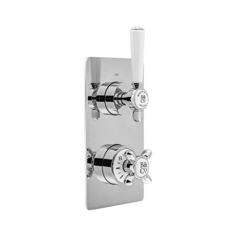 Vado Axbridge 2 Outlet Concealed Thermostatic Shower Valve with 3 Handle - Polished Chrome - BC-AXB-128/2-CP