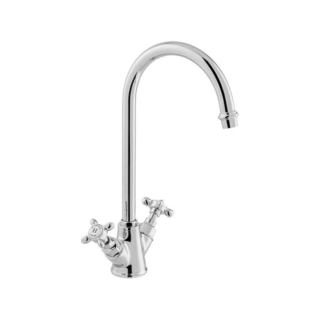 Vado Axbridge Kitchen Tap Mixer with Cross Handles - Polished Chrome BC-AXB-150-CP
