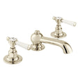  Vado Axbridge Basin Mixer Tap with A Pop Up Basin Waste and Lever Handles - Bright Nickel - BC-AXB-201-BN