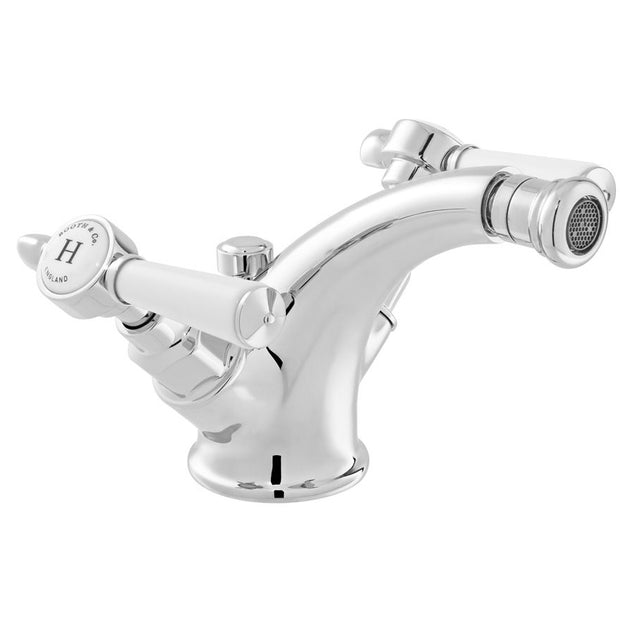 Vado Axbridge Lever Handles Mono Bidet Mixer with A Pop Up Basin Waste - Polished Chrome - BC - AXB - 210 - CP - TAP 'N' SHOWER