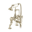 Vado Axbridge Lever Handles Bath Mixer Tap With Shower Kit - Bright Nickel - BC-AXB-231-BN