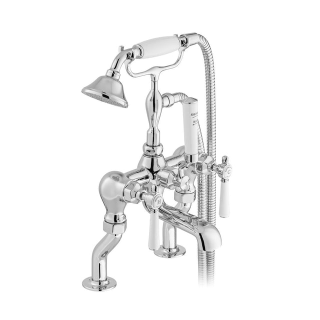 Vado Axbridge Lever Handles Bath Mixer Tap With Shower Kit - Polished Chrome - BC-AXB-231-CP