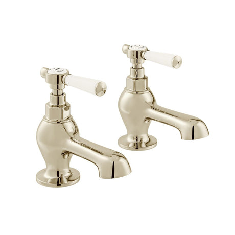 Vado Axbridge Lever Handles Bath Pillar Taps - Bright Nickel - BC - AXB - 236 - BN - TAP 'N' SHOWER