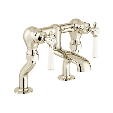 Vado Axbridge Lever Handles Bath Filler Tap - Bright Nickel - BC - AXB - 237 - BN - TAP 'N' SHOWER
