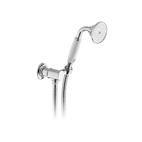 Vado Axbridge Single Function Mini Shower Kit with Outlet And Bracket - Polished Chrome - BC-AXB-SFMKWO-CP