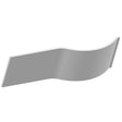 BC Designs Solidblue P-Shaped Bath Panel 520mm High x 1700mm Wide - White - BAIP018
