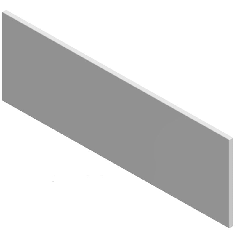 BC Designs Solidblue Bath End Panel 520mm High x 700mm Wide - White - BAIP136