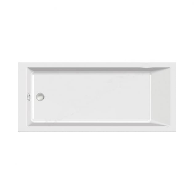 BC Designs Durham 0 Tap Hole Rectangular Single Ended Bath 1700mm x 750mm - White - BAI047