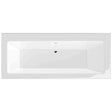 BC Designs Durham 0 Tap Hole Rectangular Double Ended Bath 1700mm x 750mm - White - BAI049