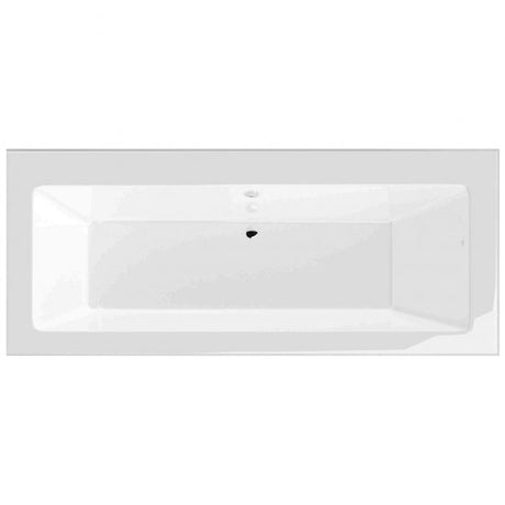 BC Designs Durham 0 Tap Hole Rectangular Double Ended Bath 1700mm x 750mm - White - BAI049