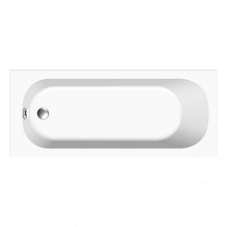 BC Designs Modica Solidblue  0 Tap Hole Rectangular Single Ended Bath 1500mm x 700mm - White - BAI001