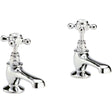 Hudson Reed Traditional Pair Topaz Hexagonal Crosshead Basin Taps - Ch