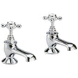 Hudson Reed Topaz Traditional Hexagonal Crosshead Bath Pair Taps - Chr