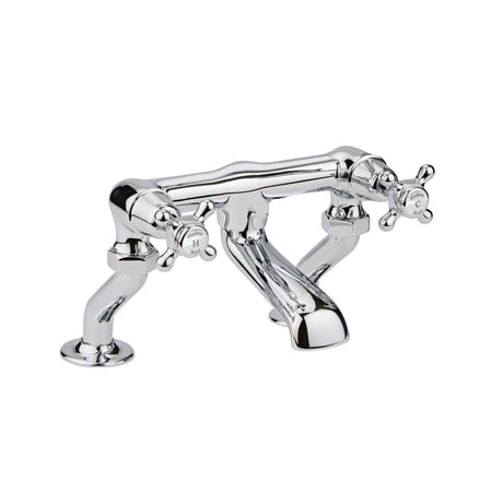 Hudson Reed White Topaz With Crosshead Deck Mounted Bath Filler - BC303DX