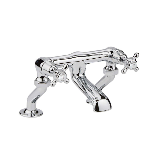 Hudson Reed White Topaz With Crosshead Deck Mounted Bath Filler - BC303DX