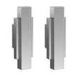 Launde Abbey Victrion Furniture Handles Set of 2 - Brushed Chrome - TAP 'N' SHOWER