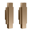Launde Abbey Victrion Furniture Handles Set of 2 - Brushed Copper - TAP 'N' SHOWER
