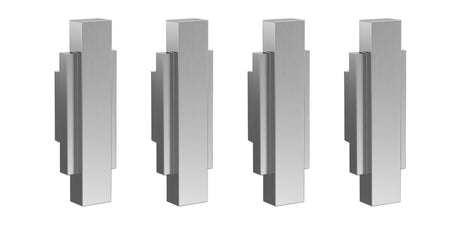 Launde Abbey Victrion Furniture Handles Set of 4 - Brushed Chrome