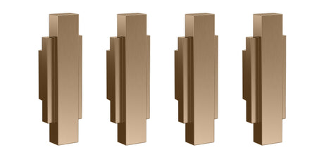 Launde Abbey Victrion Furniture Handles Set of 4 - Brushed Copper