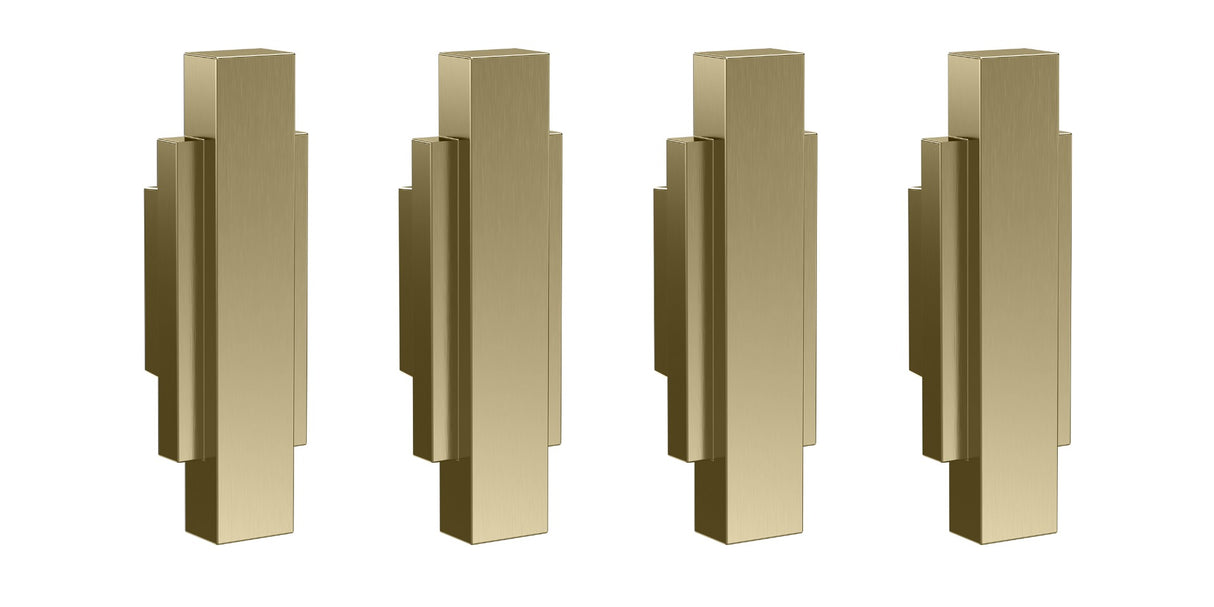 Launde Abbey Victrion Furniture Handles Set of 4 - Brushed Gold