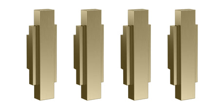 Launde Abbey Victrion Furniture Handles Set of 4 - Brushed Gold