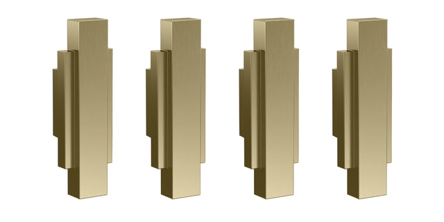 Launde Abbey Victrion Furniture Handles Set of 4 - Brushed Gold