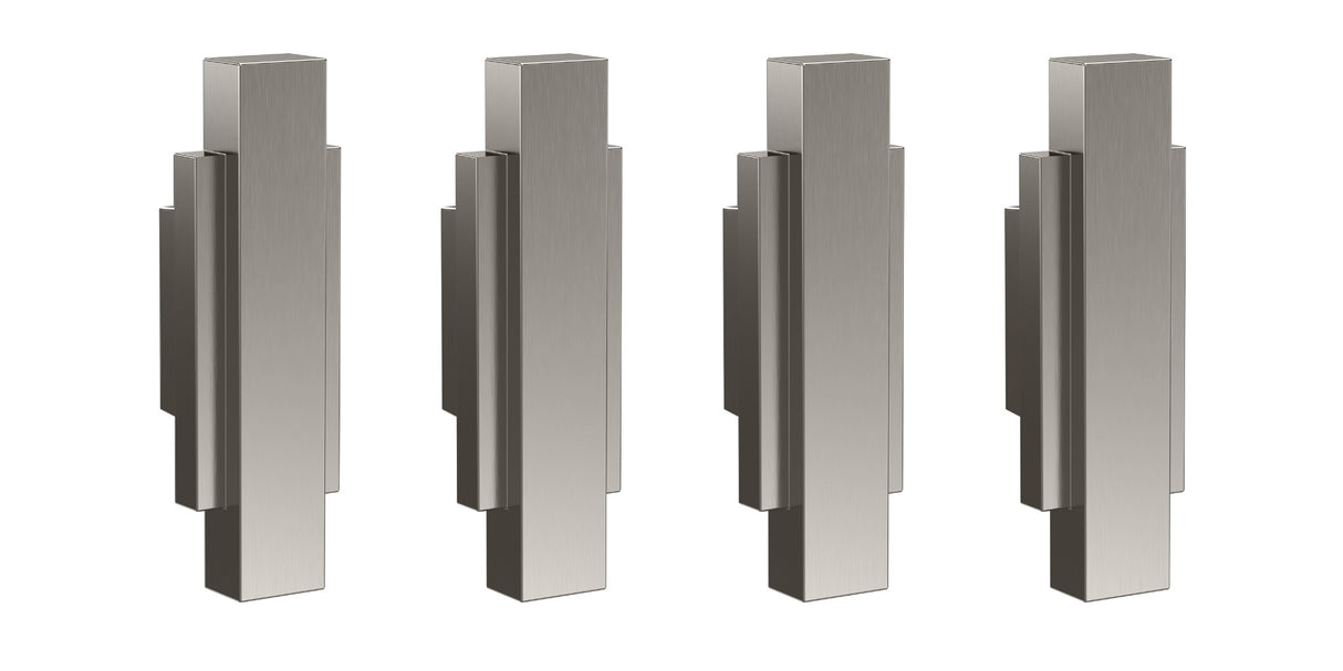 Launde Abbey Victrion Furniture Handles Set of 4 - Brushed Nickel
