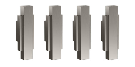 Launde Abbey Victrion Furniture Handles Set of 4 - Brushed Nickel