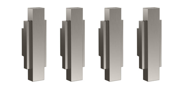 Launde Abbey Victrion Furniture Handles Set of 4 - Brushed Nickel