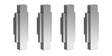 Launde Abbey Victrion Furniture Handles Set of 4 - Chrome