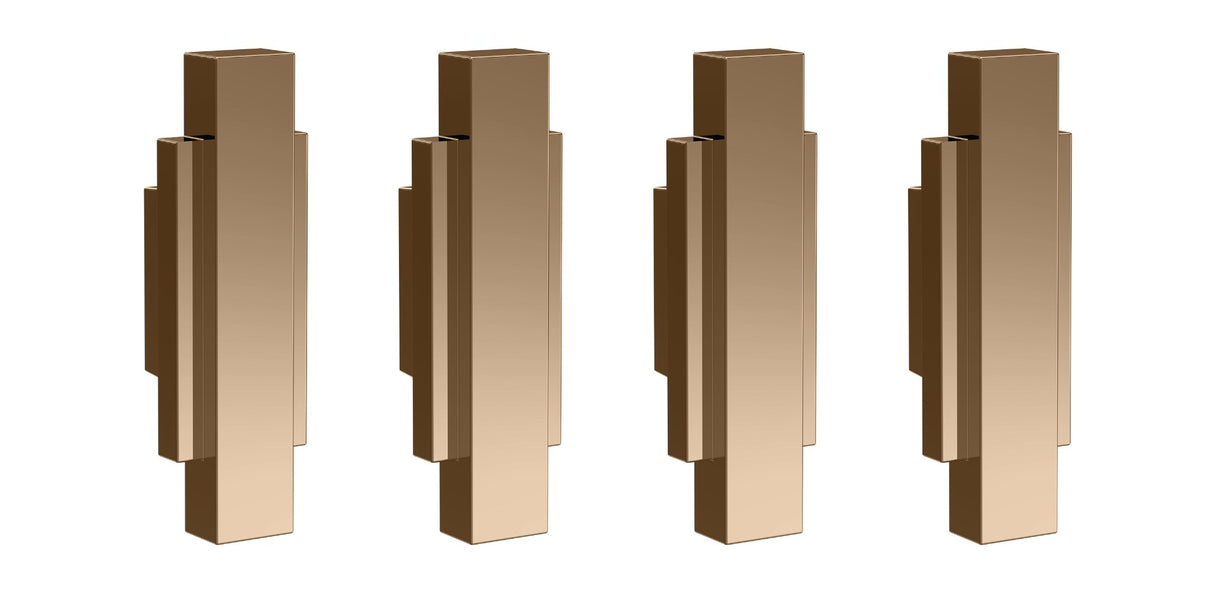 Launde Abbey Victrion Furniture Handles Set of 4 - Copper