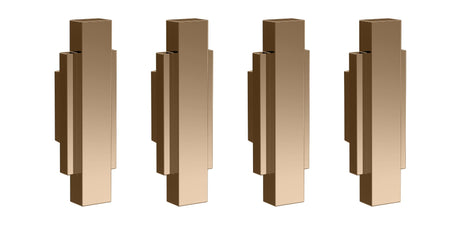 Launde Abbey Victrion Furniture Handles Set of 4 - Copper