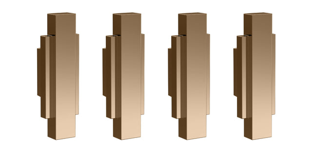 Launde Abbey Victrion Furniture Handles Set of 4 - Copper