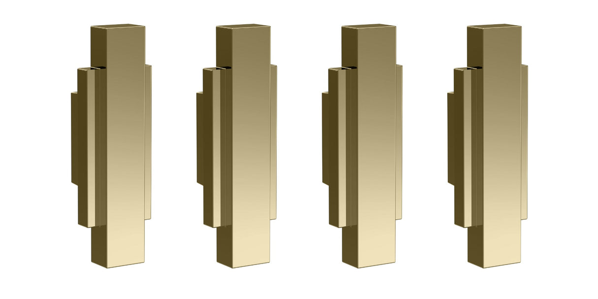 Launde Abbey Victrion Furniture Handles Set of 4 - Gold