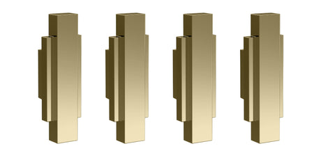 Launde Abbey Victrion Furniture Handles Set of 4 - Gold