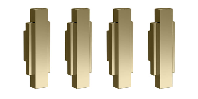 Launde Abbey Victrion Furniture Handles Set of 4 - Gold
