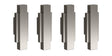 Launde Abbey Victrion Furniture Handles Set of 4 - Nickel - TAP 'N' SHOWER