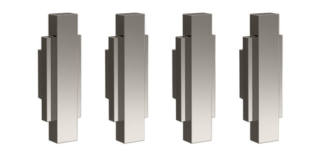 Launde Abbey Victrion Furniture Handles Set of 4 - Nickel