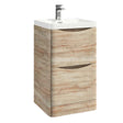 Scudo Bella 500mm Floorstanding Vanity Unit ONLY - Sonoma Oak - BELLA-500FLOORCAB-DRIFTWOOD
