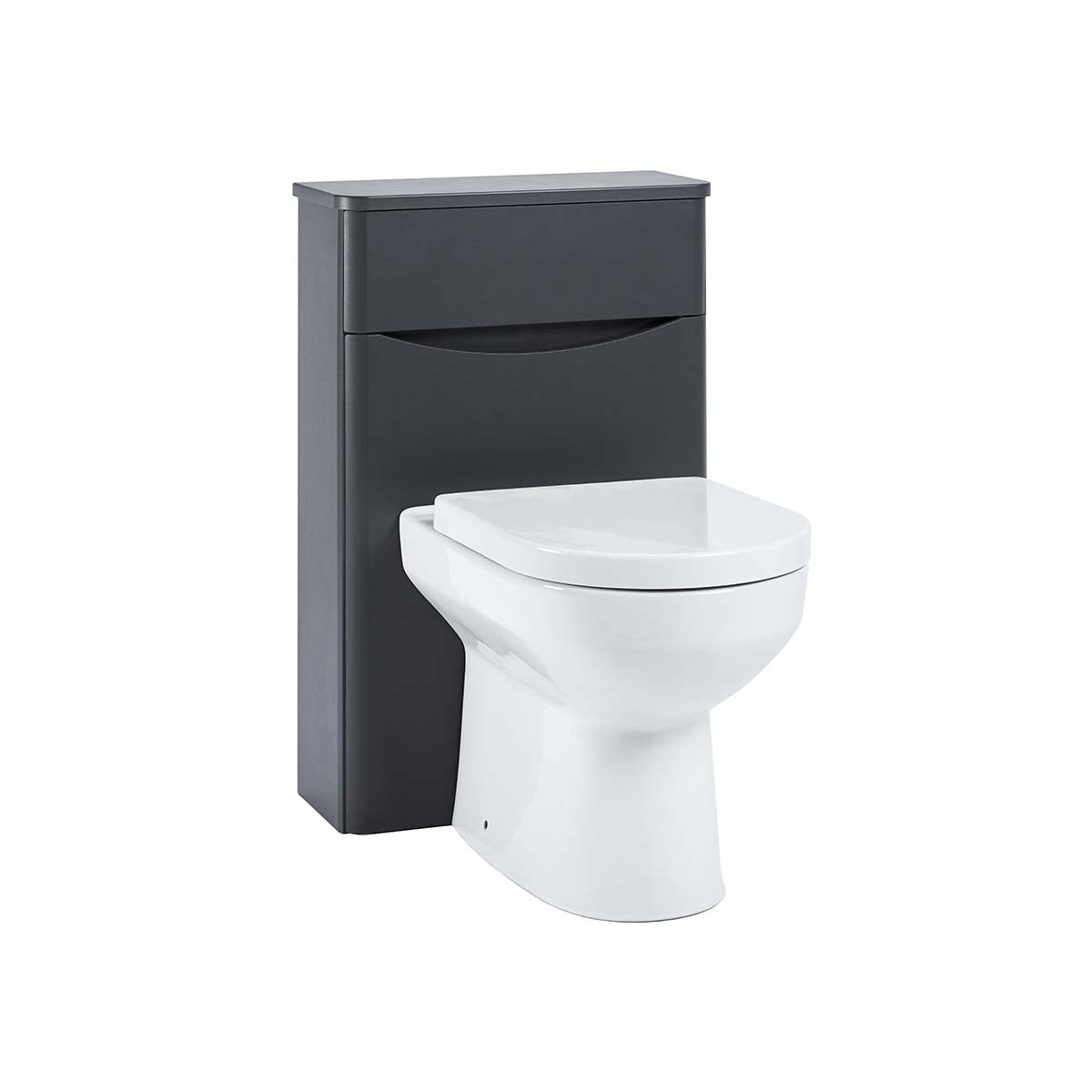 Scudo Bella Floorstanding WC Unit 510mm x 790mm x 205mm - Matt Grey - BELLA-500WCUNIT-MATTGREY