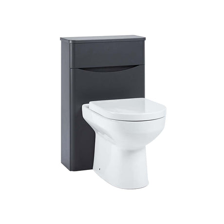Scudo Bella Floorstanding WC Unit 510mm x 790mm x 205mm - Matt Grey - BELLA-500WCUNIT-MATTGREY