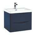 Scudo Bella 600mm Wall Mounted Vanity Unit Only - Indigo Blue - BELLA-600WALLCAB-INDIGO