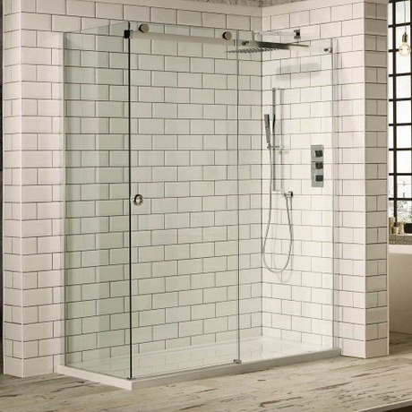 Frontline Aquaglass Sphere Sliding Shower Door 1600mm - Clear- BENDY-D9153-16