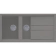 Reginox BEST 475 Elleci Reversible Granite 1.5 Bowl Kitchen Sink - Metaltek Titanium - BEST 475 TT
