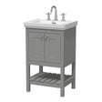 Launde Abbey Floor Standing Vanity with Basin 3TH 500mm - Cool Grey