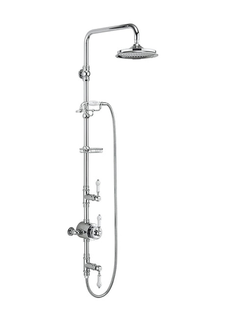Burlington Stour Exposed Chrome Dual Outlet Valve with Dual Controls - BF3S