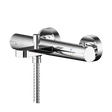 Nuie Binsey Thermostatic Wall Mounted Bath Shower Mixer Tap - Chrome - BIN005